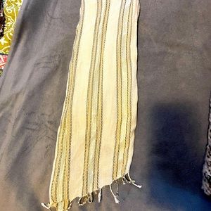 Sparkles & Stripes Scarf 💛🤍